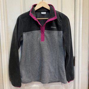 Columbia Small EXCELLENT CONDITION Pink & Gray Pullover